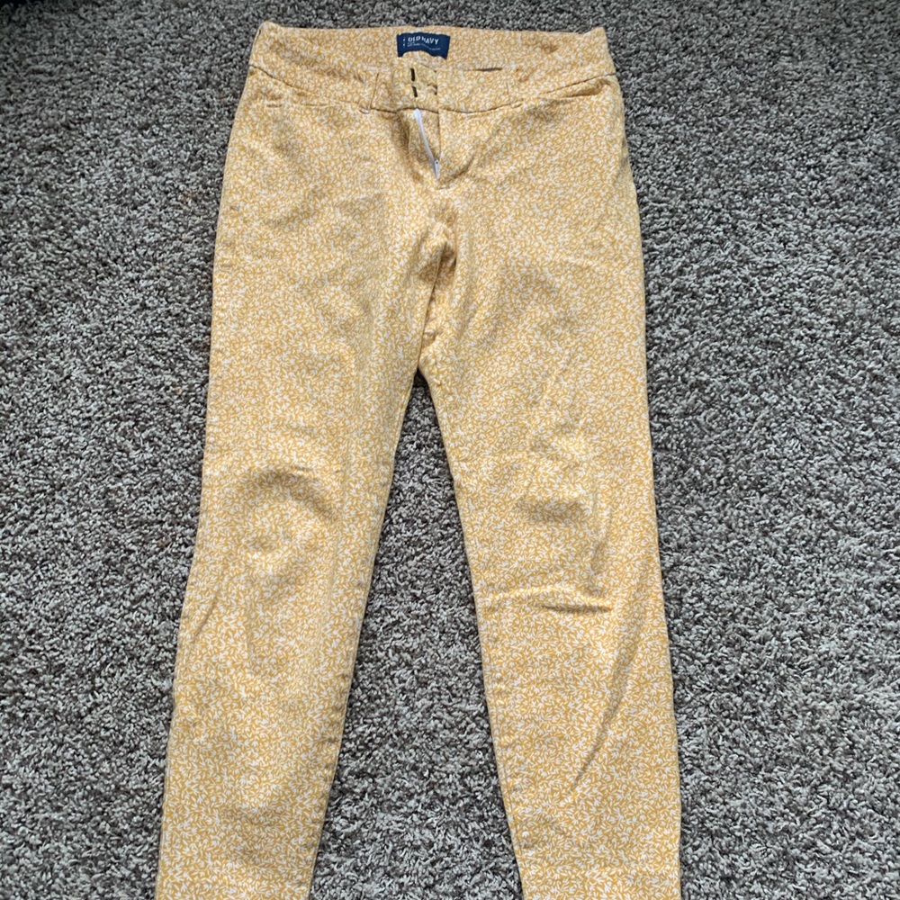 Yellow pixie pants